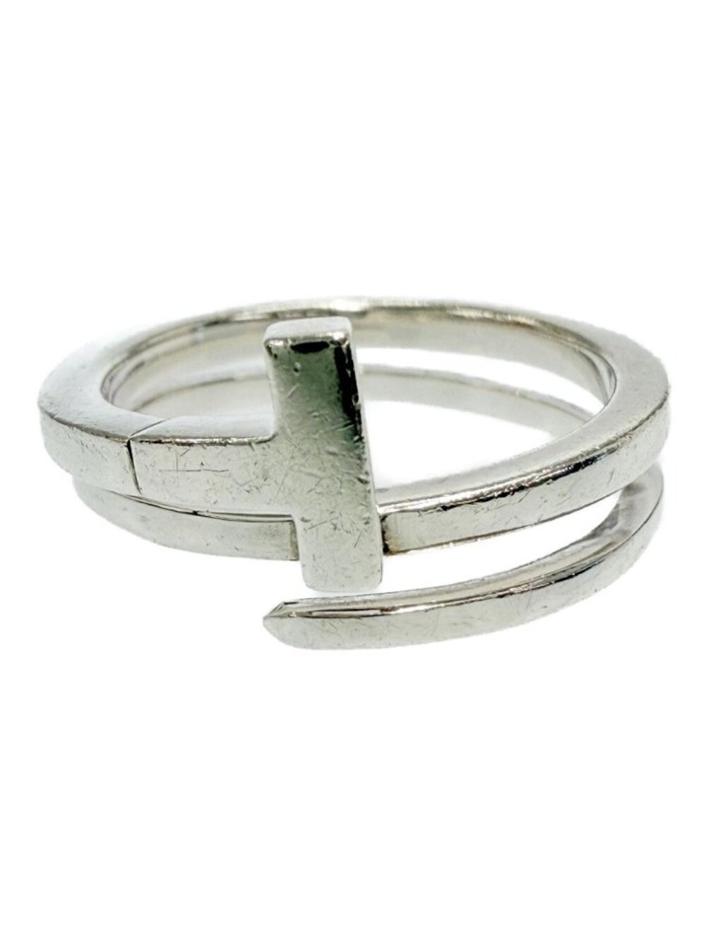 Tiffany & Co Silver T Square Wrap Ring
